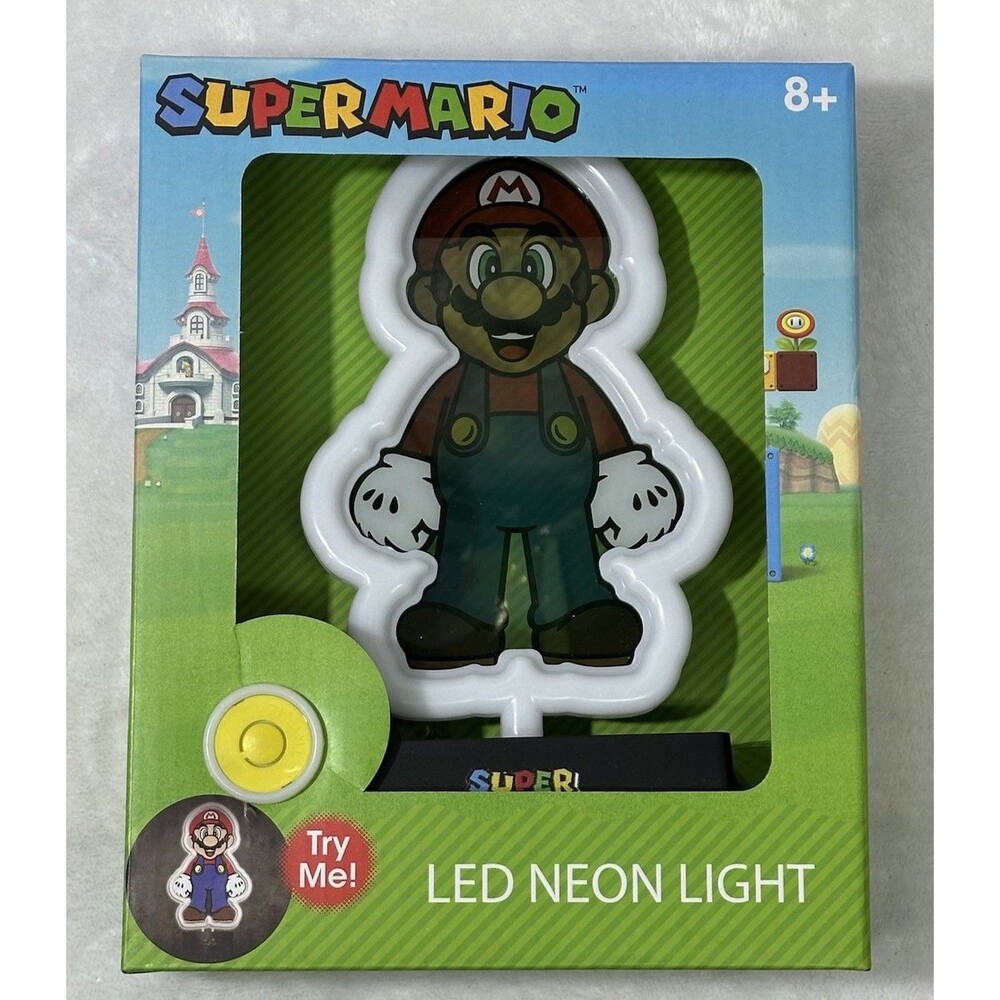 Super Mario LED Neon Light Lamp Nintendo Official